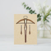 中世クロスボウ(ボルト付) ポストカード (スタンド正面)