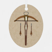 中世クロスボウ（ボルト付） メタルオーナメント (裏面)