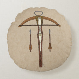 中世クロスボウ（ボルト付） ラウンドクッション