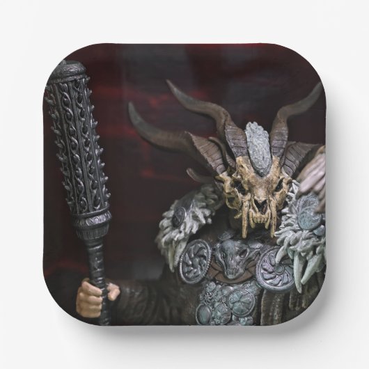 中世クールのテーマ ペーパープレート (正面)