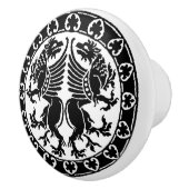 中世グリフィン セラミックノブ (右)