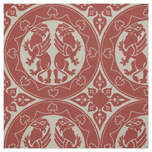 中世グリフィン ファブリック (見本)