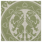 中世グリフィン ファブリック (クローズアップ)