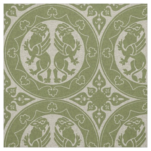 中世グリフィン ファブリック (見本)