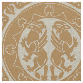 中世グリフィン ファブリック (クローズアップ)