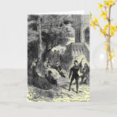 中世グリーティングカード カード (黄色い花)