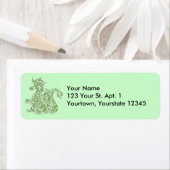 中世グリーンマーブルミステリックファンタジードラゴン ラベル (インサイチュ)