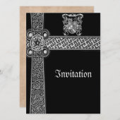 中世ケルトデザインの招待状 招待状 (正面/裏面)