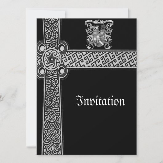 中世ケルトデザインの招待状 招待状 (正面)
