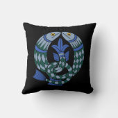 中世ケルト結び目模様魚 クッション (裏面)