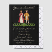中世ケルト結婚キの日救付招待状 ベラム紙招待状 (オフセット (招待状))