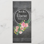 中世ケルト結婚ックのメニューカード メニュー (裏面)