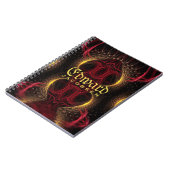 中世ゴールデンハートファンタジーフラクタル・アート ノートブック (左側)