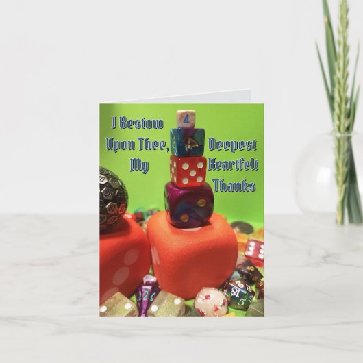 中世サイコロサンキューカード サンキューカード (正面)