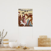 中世シーンバイジョルジュバルビエ ポスター (キッチン)