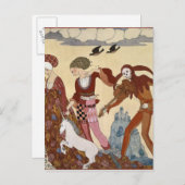 中世シーンバイジョルジュバルビエ ポストカード (正面/裏面)