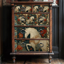 中世ジェイドフローラウィリアムモリススタイルユニコーン