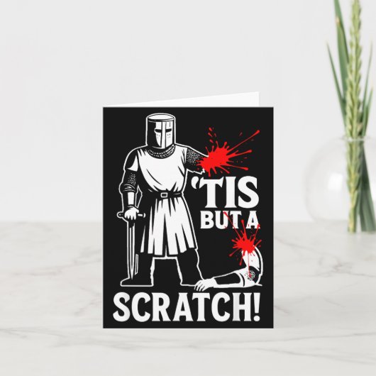 中世ジョーク スクラッチ Funny Medieval Graphic Art カード (正面)