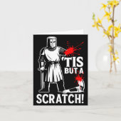 中世ジョーク スクラッチ Funny Medieval Graphic Art カード (黄色い花)