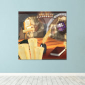 中世スクライブ勉強 キャンバスプリント (インサイチュ (ウッドフロア))