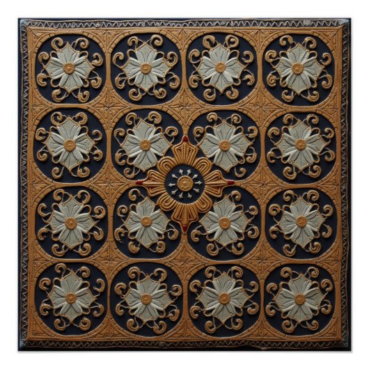 中世スタイルポスター ポスター (正面)