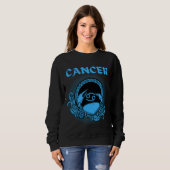 中世スタイル〔占星術の〕十二宮図がん スウェットシャツ (正面フル)