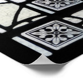 中世ステンドグラス板 ポスター (角)