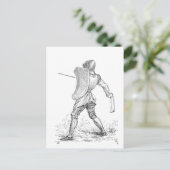 中世スリンガーカスティーリナイトアーマー ポストカード (スタンド正面)