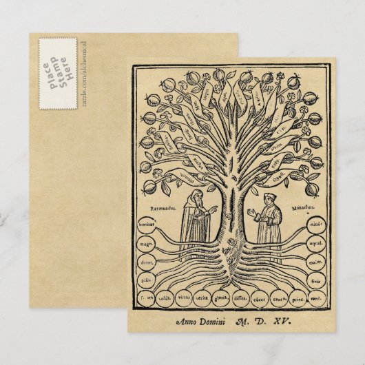 中世セピア ポストカード (正面/裏面)