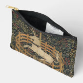 中世タペストリーの監獄の一角獣 アクセサリーポーチ (見開き)