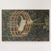 中世タペストリーの監獄の一角獣 ジグソーパズル (横)