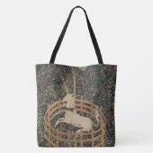 中世タペストリーの監獄の一角獣 トートバッグ (裏面)