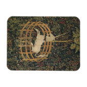 中世タペストリーの監獄の一角獣 マグネット (横)