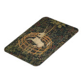 中世タペストリーの監獄の一角獣 マグネット (左側)