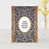 中世テンプレート カード (黄色い花)