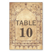 中世テーブルカード テーブルナンバー (裏面)