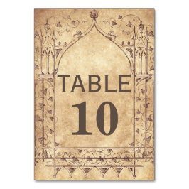 中世テーブルカード テーブルナンバー