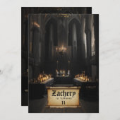 *~*中世テーマAP88城誕生日 招待状 (正面/裏面)