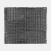 中世デザインののどChainmail フリースブランケット (正面(横))
