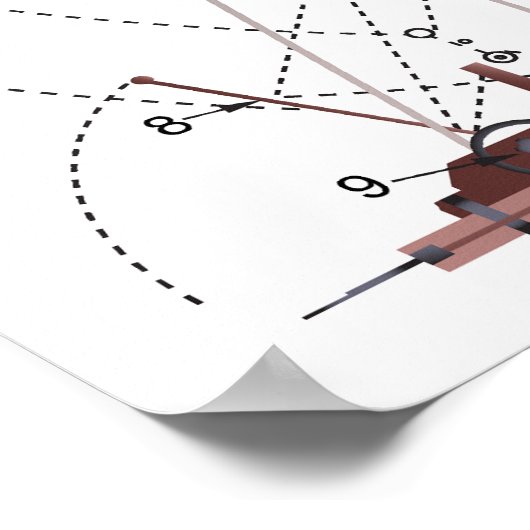 中世トレバシェ式攻城エンジンの図 ポスター (角)