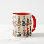 中世トーナメントパーテシントの腕のコート マグカップ (正面右)