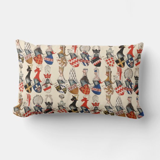 中世トーナメントパーテシントの腕のコート ランバークッション (正面)