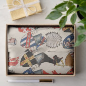 中世トーナメントパーテシントの腕のコート 薄葉紙 (ギフト)