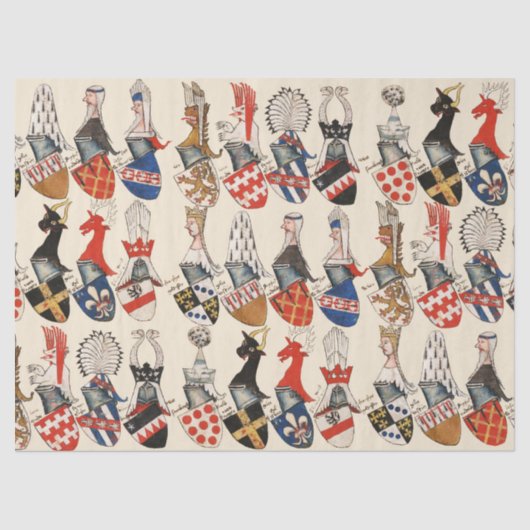 中世トーナメントパーテシントの腕のコート 薄葉紙 (正面)