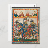 中世トーナメント14世紀 ポストカード (正面/裏面)