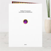 中世トーナメント、騎士の馬と乳首 カード (裏面)