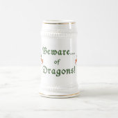 中世ドラゴンの用心して下さい ビールジョッキ (中央)
