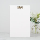 中世ドラゴンアンティークアートデザイナーギフト 便箋 (スタンド正面)