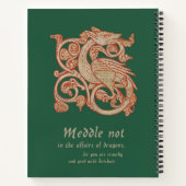 中世ドラゴンスパイラルノート ノートブック (裏面)