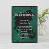 中世ドラゴンソードヴィンテージウェディング招待状 招待状 (スタンド正面)